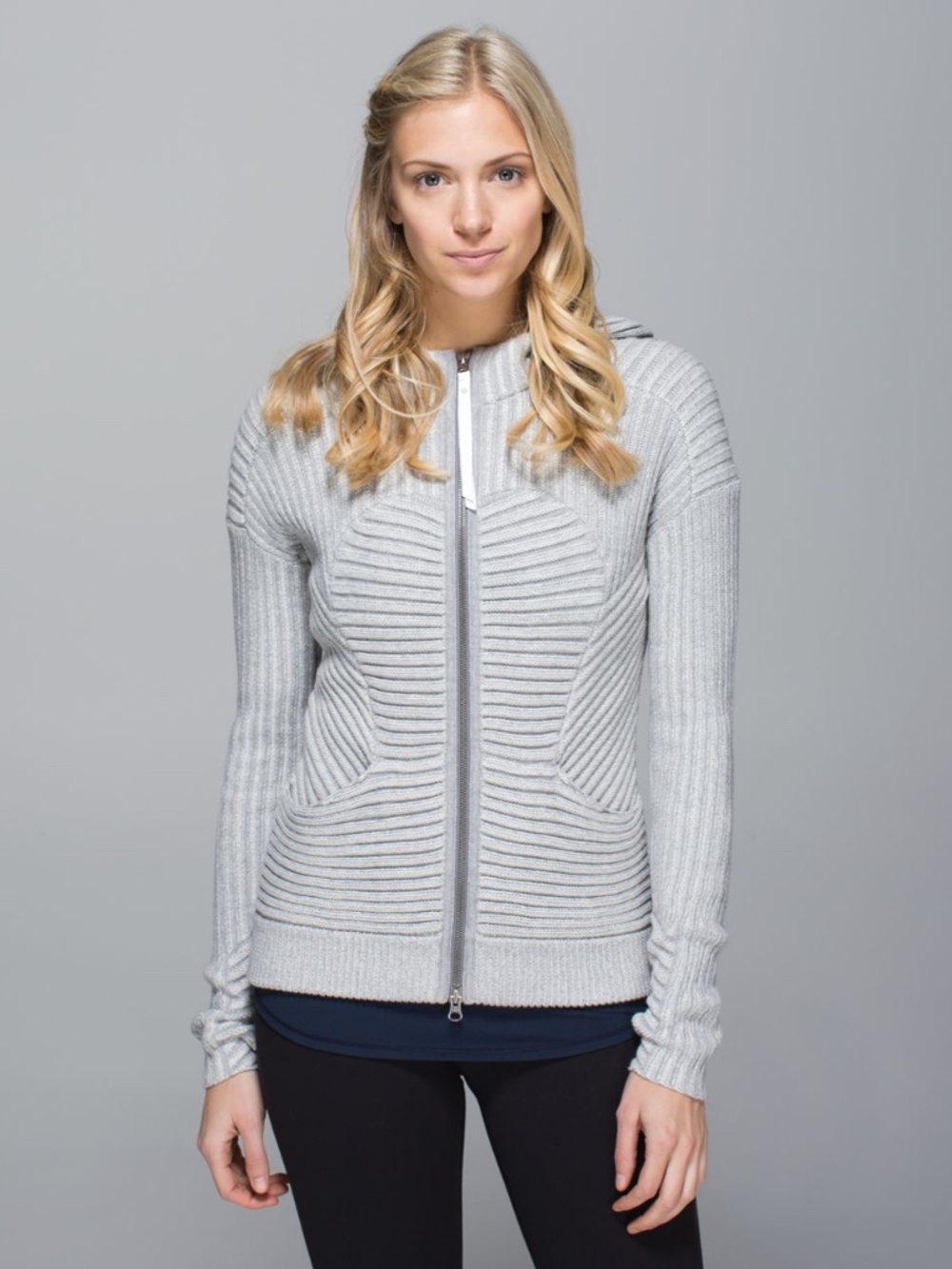 Lululemon Embrace Hoodie *Knit Heathered - Size 6